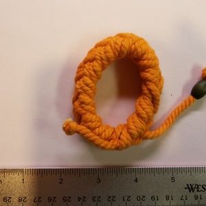 Orange adjustable sailors bracelet